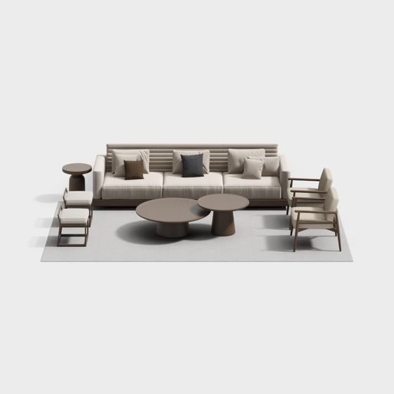 Chinese Style Living Room Sofa Set