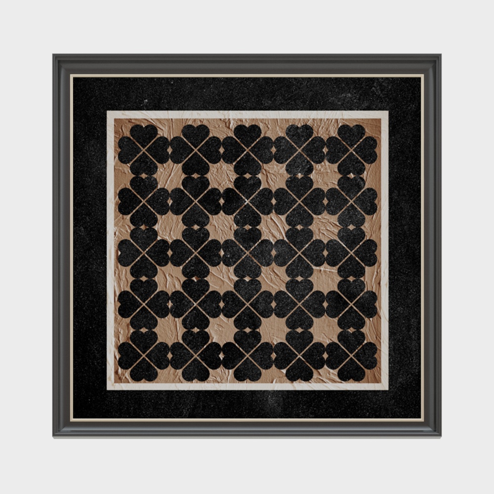 French Vintage Wall Painting