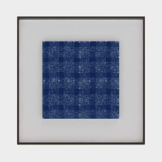 Moderne Klein Blau Deko-Wandkunst