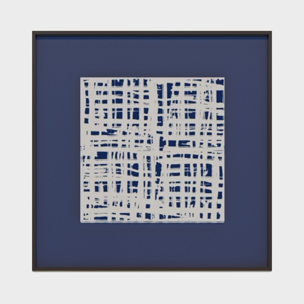 Arte de Pared Decorativo Azul Klein Moderno