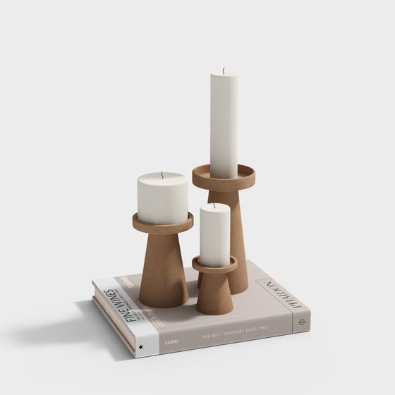 Modern Cream Style Candle Ornament