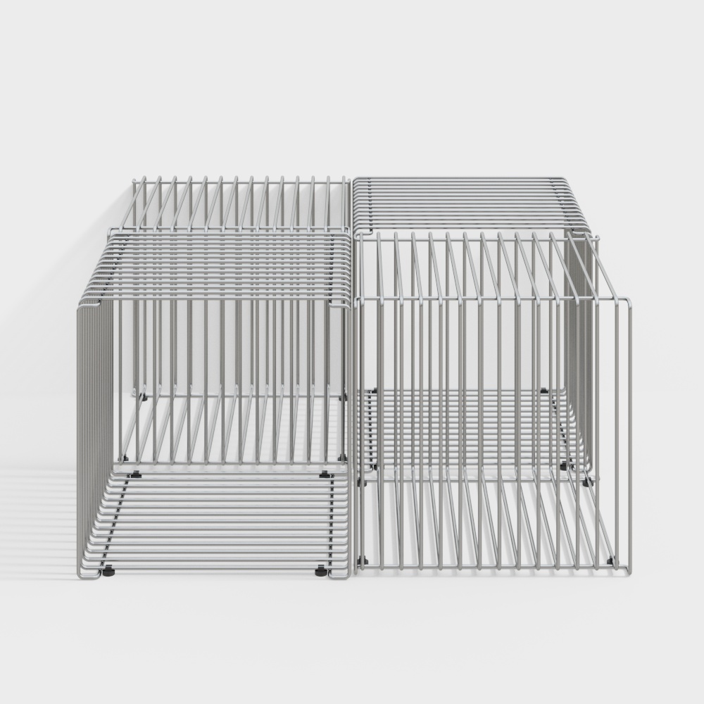 Металлический чайный столик в стиле Баухаус