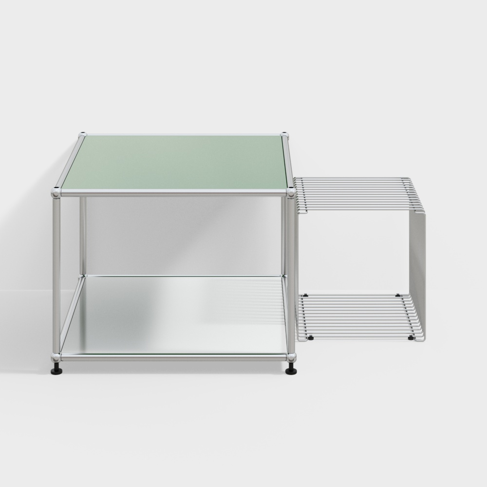 Журнальный столик из металла в стиле Баухаус