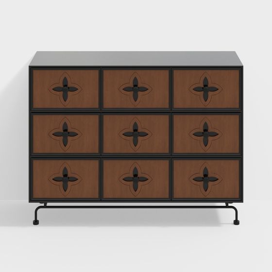 Vintage-Style Entryway Cabinet