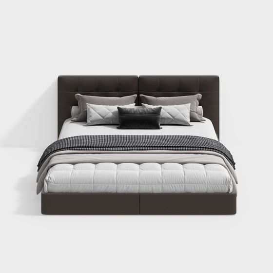 Modern Minimalist Double Bed
