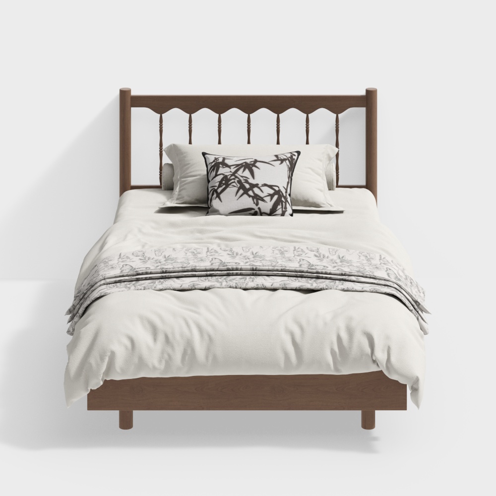 French-Style Vintage Single Bed