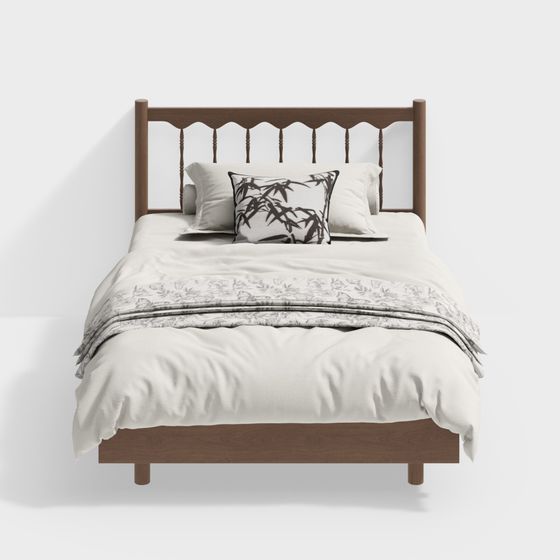 French-Style Vintage Single Bed