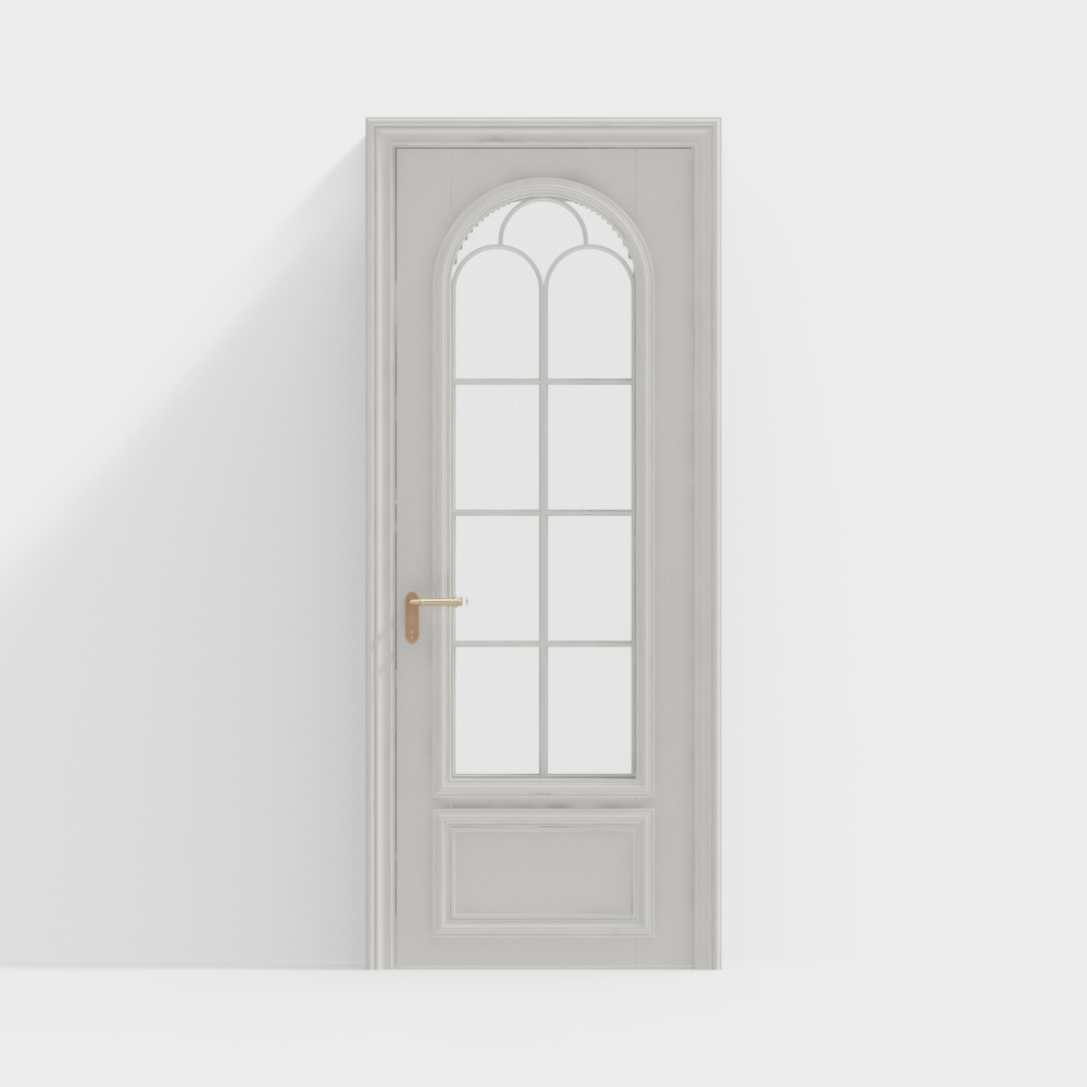 French Cream Style Single Door