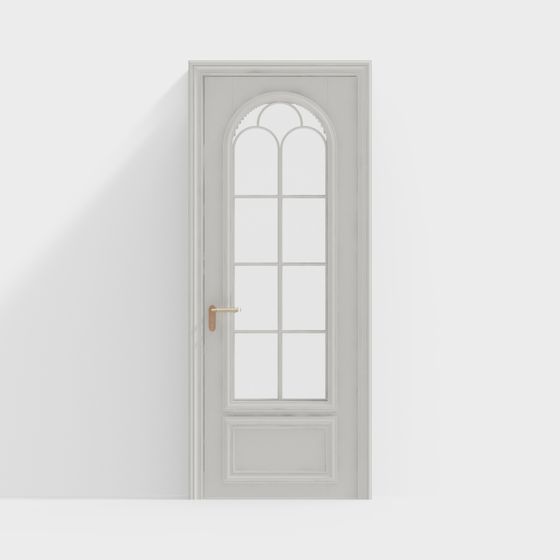 French Cream Style Single Door