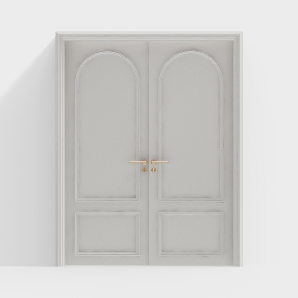 French Cream Style Double Door