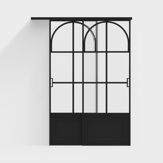 Vintage Französische Schiebetür