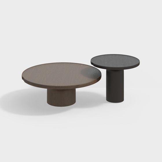 Juego de Mesas de Café Estilo Wabi-Sabi