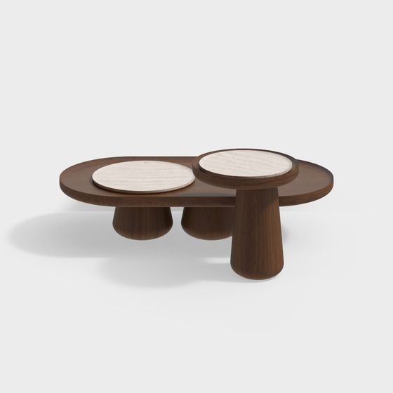 Wabi-Sabi Style Coffee Table Set