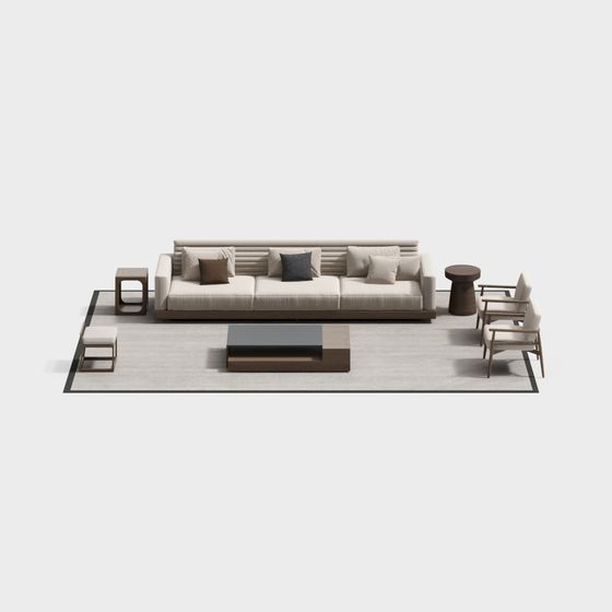 Song-Style Living Room Sofa Set