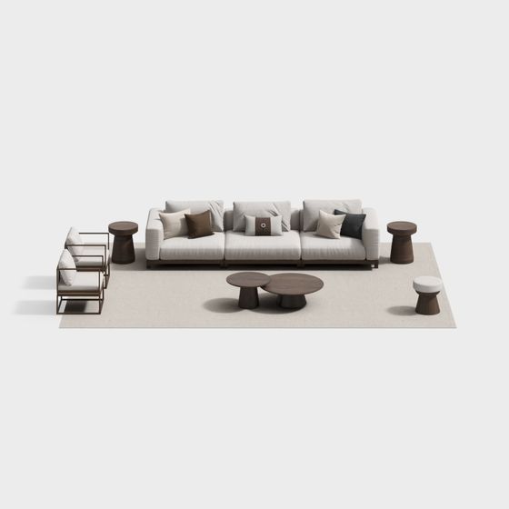 Chinese-Style Living Room Sofa Set