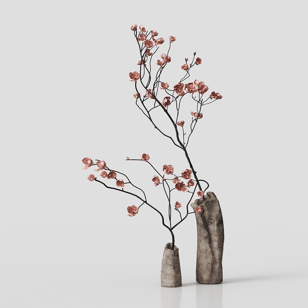 モダンな花器のフローラルアート