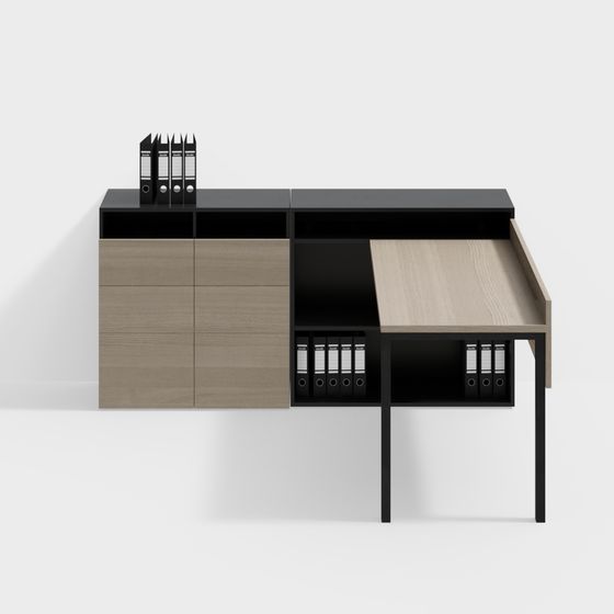Urban Workspace Desk 3D model for Creative Projects
