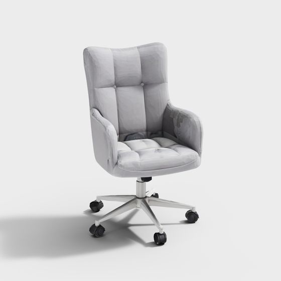 Low-Polygon Modern Office Chair 3D model