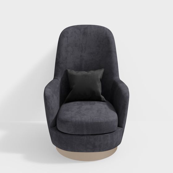 Stylish Low-Poly Sofa Chair 3D model