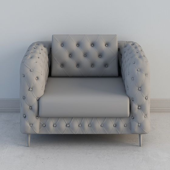Chesterfield Armchair 3D model