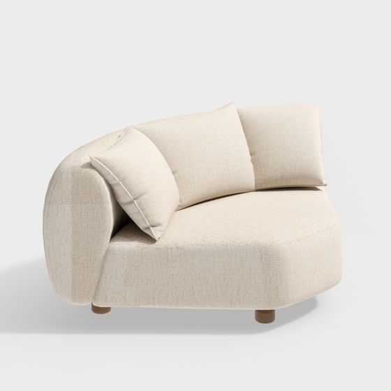 Cozy Curves 3D model for Modern Interiors