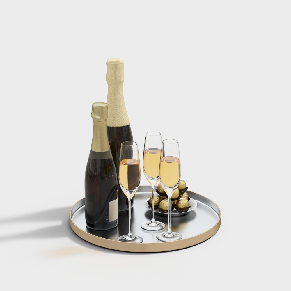 Bouteille de Vin Moderne – Sans Logo