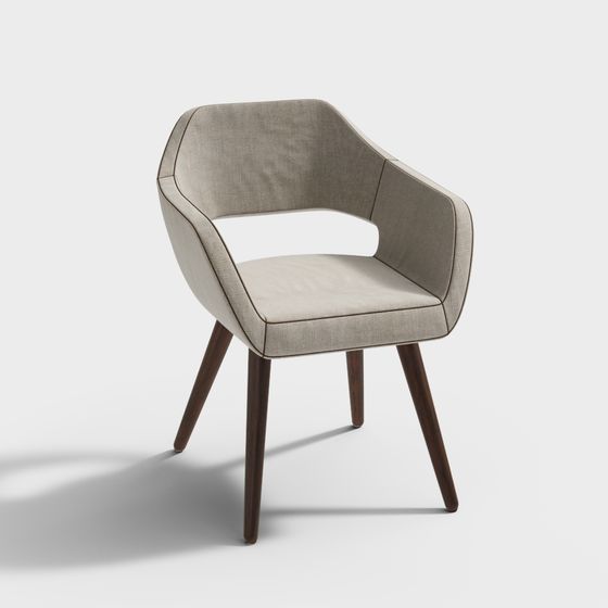 Urban Leisure Chair 3D model for Creative Projects