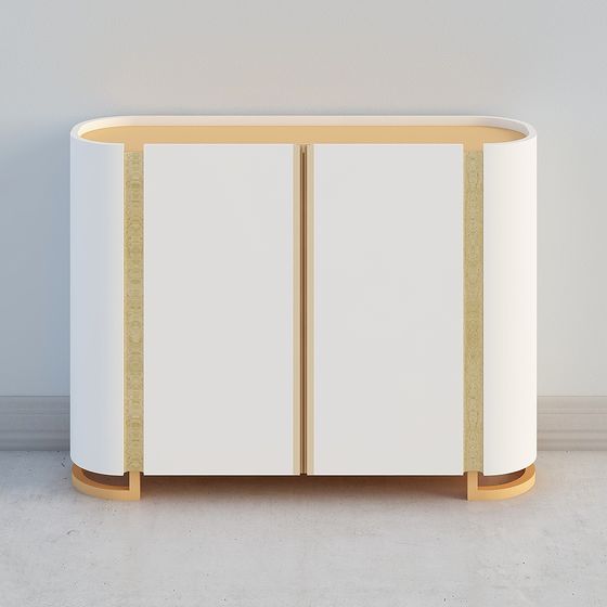 Stylish Storage Cabinet 3D model for Creative Spaces