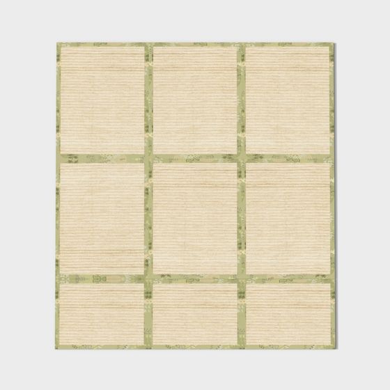 Rustic Checkered Carpet 3D model for Creative Spaces
