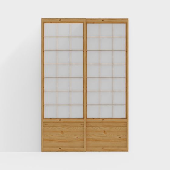 Japanese Sliding Door 3D model