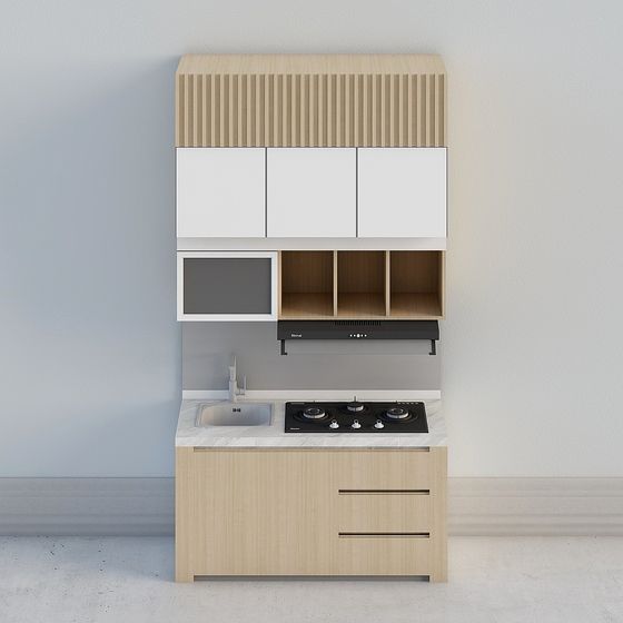 Modern Kitchen Cabinet 3D model