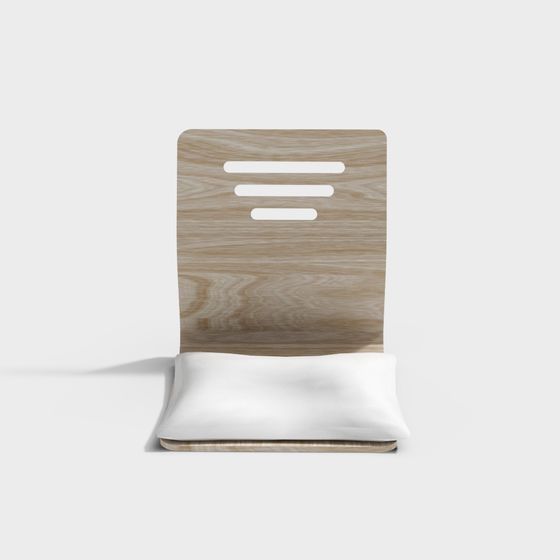 Contemporary Wooden Folding Chair 3D model for Creative Spaces