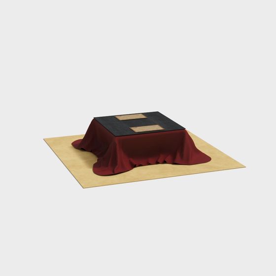 Mysterious Altar Low-Poly 3D Model