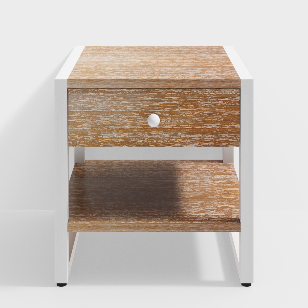 サイドテーブルイレナソーリー（ホワイト）