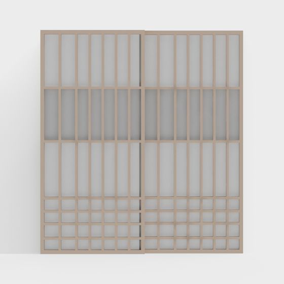 Low-Polygon Grid Screen 3D model