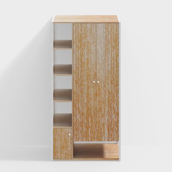 City Bookshelf 3D model for Modern Interiors