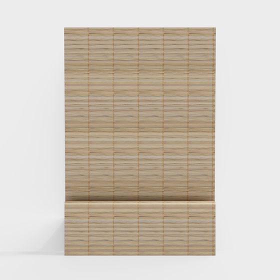 Bamboo Screen 3D Model for Tranquil Aesthetic