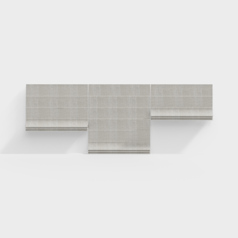 Urban Canvas 3D Model – Modern Minimalist Low-Poly Design