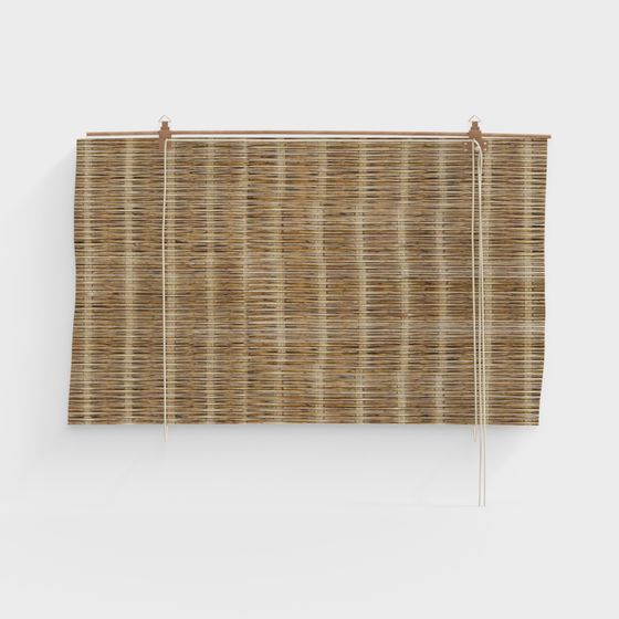 Zen Bamboo Curtain 3D model