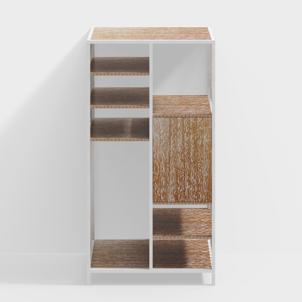 Ilena Industrial Wardrobe (White)