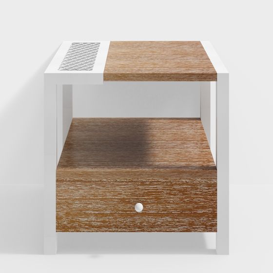 Mesa Lateral Industrial Ilena (Blanco) 560mm