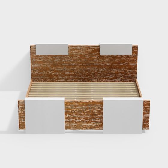 Retro Wooden Box 3D Model