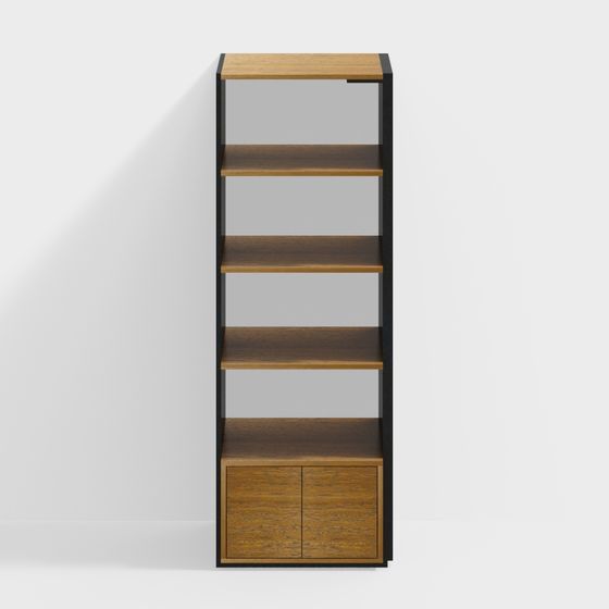 Urban Elegance Bookshelf 3D model for Modern Spaces