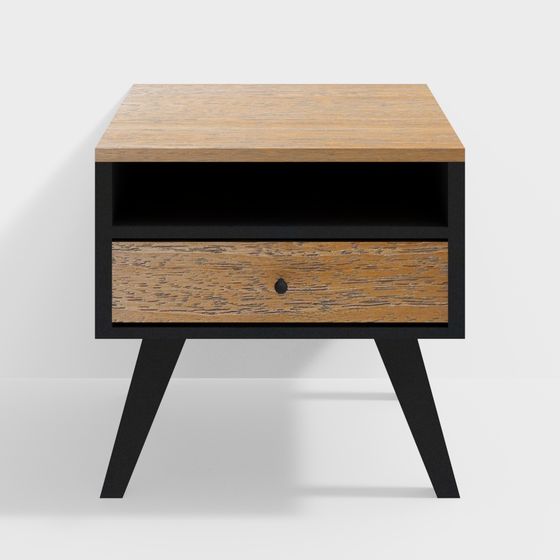 Minimalist Bedside Table 3D model