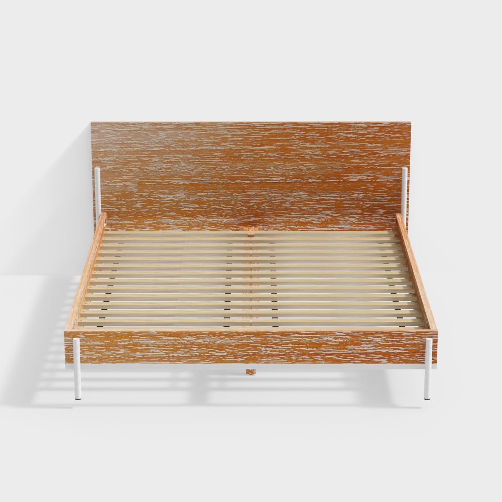 King Bed Ilena Metal Frame (White)