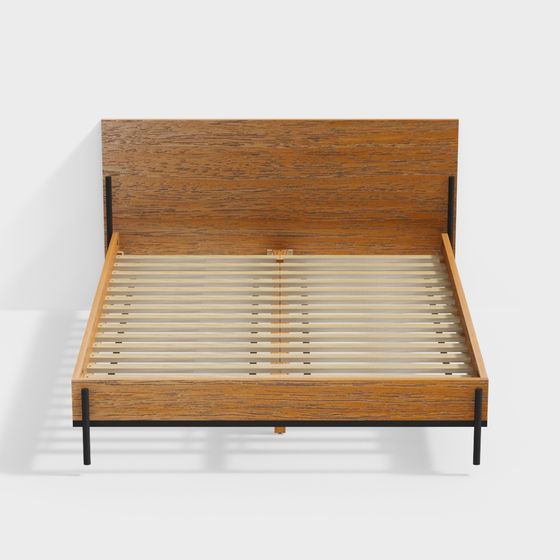 伊蓮娜金屬框女王床（黑色）