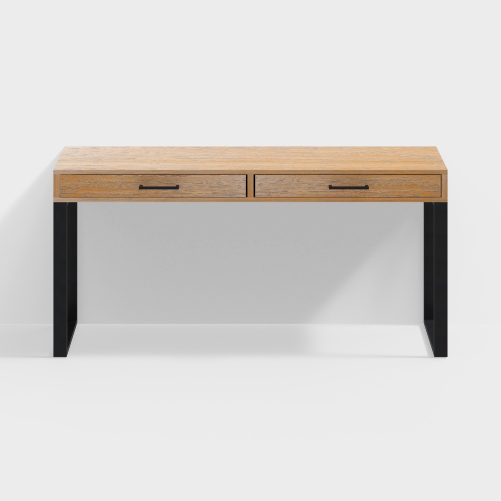 Mesa de consola Ilena Cody (Negra) - Nueva textura