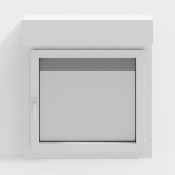 Urban Window Low-Poly 3D Model