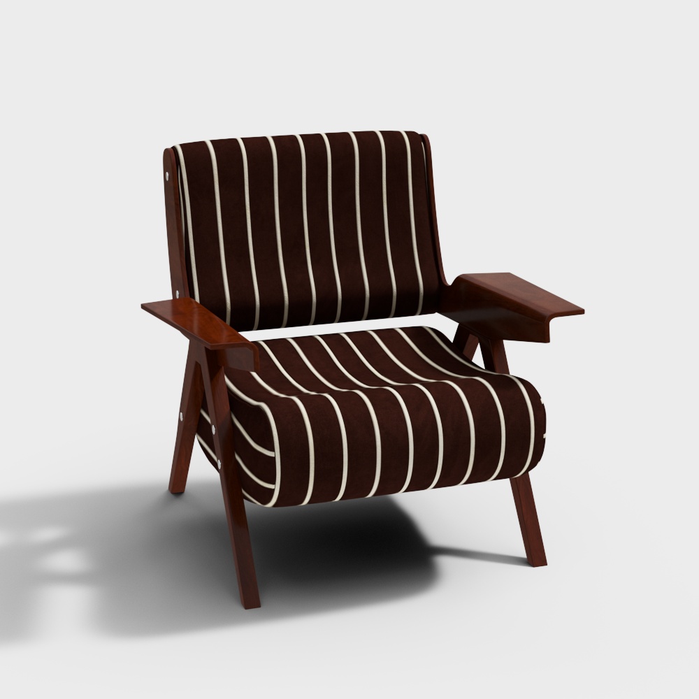 Винтажный деревянный стул для гостиной