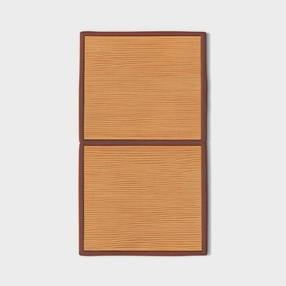 Minimalist Wooden Bookshelf 3D model